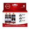 Vowdicua PGI-35 CLI-36 Ink Cartridge 3-Pack (2 Black, 1 Color)