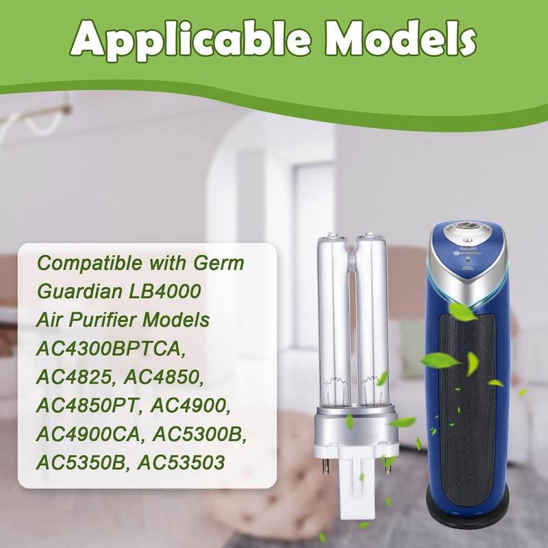 LB4000 Bulb Compatible with Germ Guardian LB4000 Air Purifier,Replace AC4850,