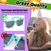kilofly 2pc 8-Bit Pixel UV Protect Gamer Sunglasses Adult Kids