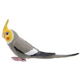 ifundom Realistic Cockatiel Parrot Model For Home Decor Artificial Bird Figurine Parrot Sculpture Ornament Miniature Realistic Bird Animal For Garden Outdoor Decoration Simulation Animal Figurine Toy