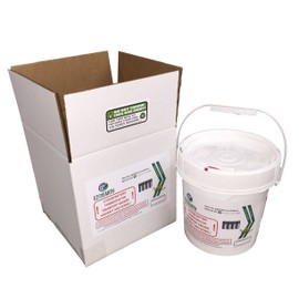 EZ on the Earth Battery Recycling Container Kit, 1 Gallon Battery Recycling Pail, pre-Paid Mail Back Recycle kit for Lithium Batteries and Other Dry Cell Batteries