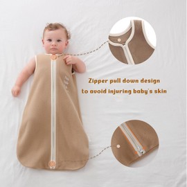 LAT LEE and TOWN Baby Swaddles Polar Fleece, khaki