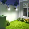 HRUUROO Outdoor Solar Spotlight, 30 LED Solar Outdoor Lights, Auto
