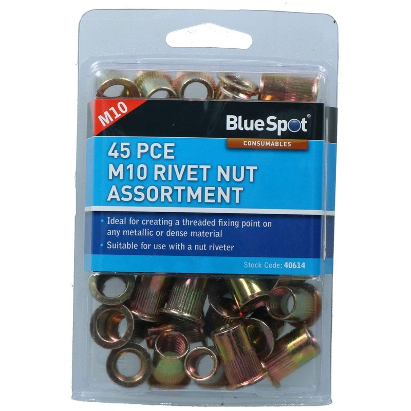 10mm Steel Nut Serts Inserts Rivet Nut Threaded Inserts Blindnut