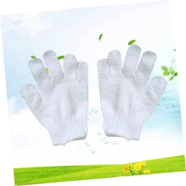 Guantes Exfoliantes de Cinco Dedos para Ducha y Spa Reversibles