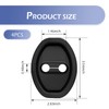 Bawkars 4 PCS Car Door Latch Lock Cover, Silicone Shock