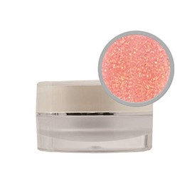 Pro Impressions Coloured Glitter Acrylic Powder, Peach Shimmer,10g