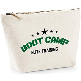 Hippowarehouse Boot camp elite training printed make up cosmetic wash bag 18x19x9cm