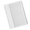 Q-Connect 1-31 Index Multi-Punched Reinforced Board Clear Tab A4 White