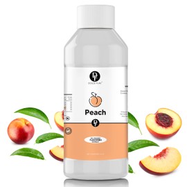 Dolce Flav Peach Extract – 8 Ounce Oil-Soluble Kosher, Sugar-Free, Concentrated Juicy Peach Flavoring for Baking, Chocolates & Desserts