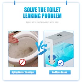 Toilet Flapper Replacement for Gerber 99-788, 3inch with Toilet Handle Chain Ullnosoo Rubber Toilet Flapper Water Saving, Easy to Stall, Blue