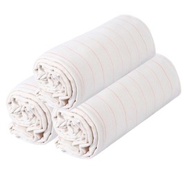 Primary Monks Cloth - 3Pcs 80"x40" Large Overlocking Tufting Fabric with Marked Lines, Cotton Punch Needle Embroidery Fabric for DIY