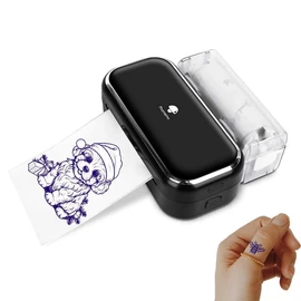 TP31 Mini Tattoo Stencil Printer, with 30pcs Transfer Paper,Battery super endurance,Bluetooth Phomemo Tattoo Machines Printer for Tattoo Beginners & Artists, Compatible with Tablet,Smartphone:_Black