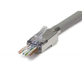 Platinum Tools Ezex48 Shielded RJ45 External Ground Connector 25/Clamshell Accessory Box (100027C)