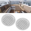 2PCS Round Louvered Air Vent Stainless Steel Marine Grade Rainproof