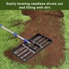 Lawn Leveling Rake, Stainless Steel Rakes for Lawns Leveler Heavy