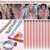 Princess Pink Hair Strands for Clip-In 12 Pieces 55 cm