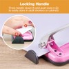 PaperPro 2188 Ribbon Compact 3-Hole Punch, pink