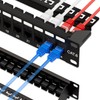 iwillink 10Gbps Patch Panel 24 Port, RJ45 Through Coupler Cat6