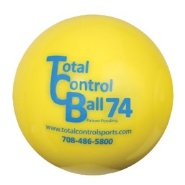 Total Control Sports Baseball Size Batting Ball (Pack of 12), Yellow