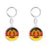 daged DDR East Germany Key Fob Metal Key Ring 3D