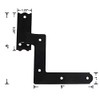 QCAA Steel Blind Shutter Hinge for Wood Frame & Brick,
