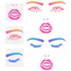 FINGERINSPIRE Pack of 3 Lips Eye Painting Stencils 30 x