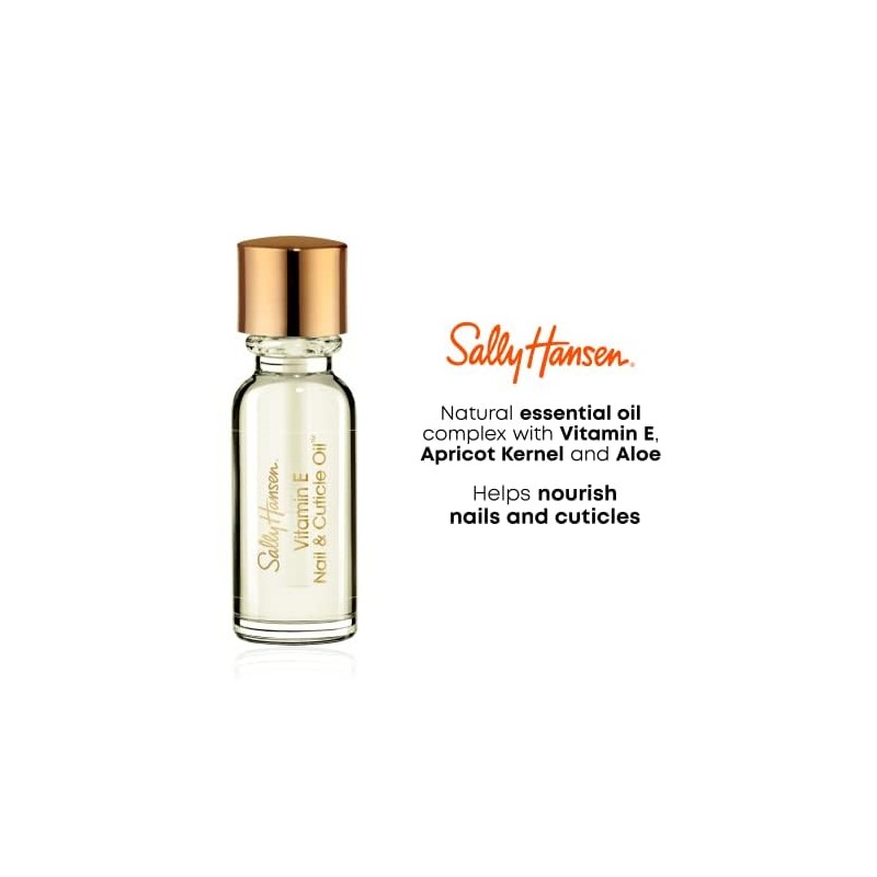 Sally Hansen Vitamin E Nail and Cuticle Oil, 0.45 Fluid