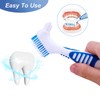 Premium Denture Cleaning Brush Set with Multilayer Bristles and Ergonomic