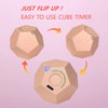 CreaViva Cube Pomodoro Timer, Rechargeable Small Cute, Timer for Kids
