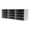 N/A 4-Tier Mail Sorter Organizer Countertop Literature Student Mailbox for