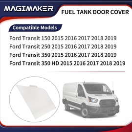 MACHSWON Fuel Tank Filler Door Hatch Cover CK4Z-61405A26-B CK4Z61405A26B Compatible with Ford Transit 150 250 350 350HD 2015 2016 2017 2018 2019 Fuel Gas Cap - White