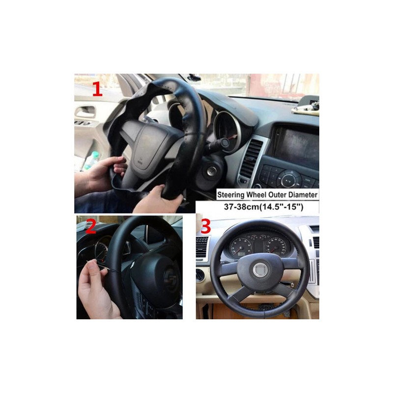 CHUSYYRAY For 2006-2020 Dodge Ram 1500 2500 3500- Leather Wrap