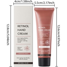 Crema de Manos 50g, Crema Hidratante Diaria para Manos, Hidratante para Piel Seca Hidratación Profunda, el Cuidado de (50G)
