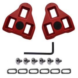 Neworld Bike Cleats Compatible with Look Delta Pedals (9 Degree Float) Road Cycling-Incompatible with Look Keo and SPD System-Indoor Cycling & Road Bike Bicycle Cleat Set