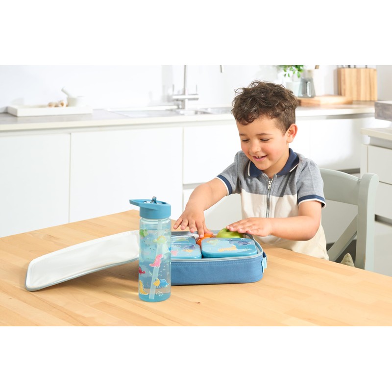 Nesting Snack Boxes, Set of 3 Including Straw Sipper, Tiny