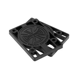 Independent Risers 1/4" Black Hard Plastic Skateboard Riser Pads (Set of 2)