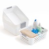 IRIS USA 6Pack Medium Shelf Storage Basket Organizer for Pantries, White