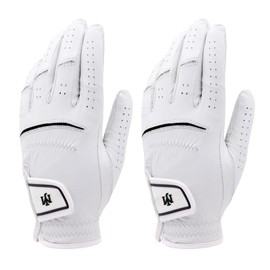 MJ Men's Premium Cabretta Leather 2 Pack Golf Glove (#24)