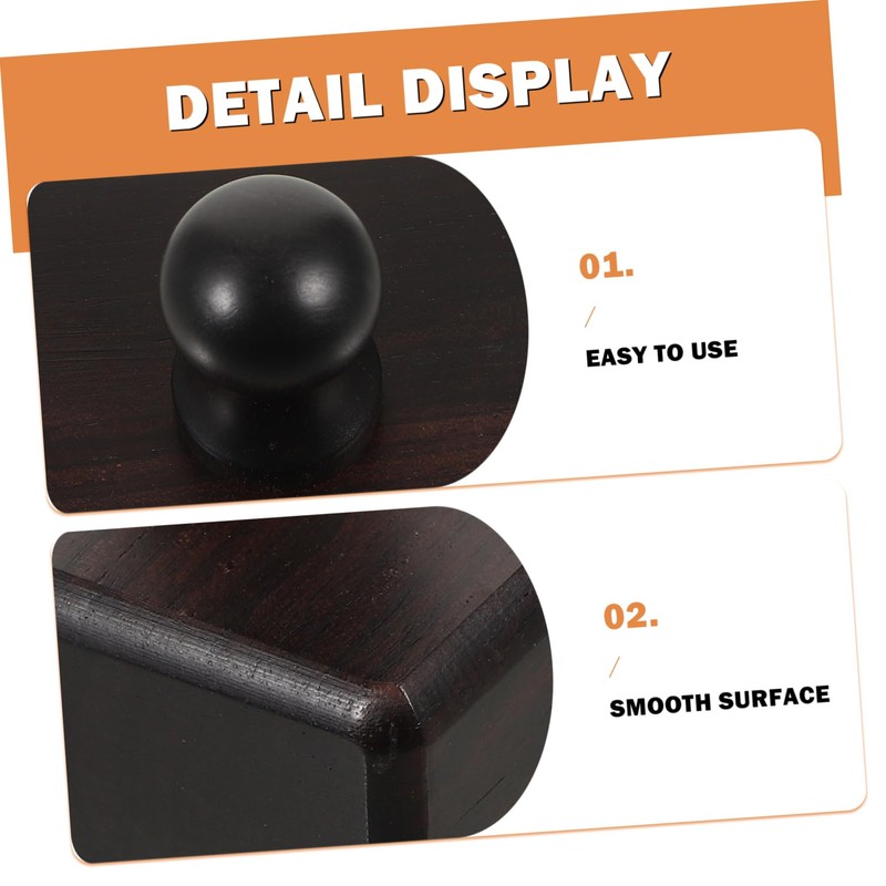 Operitacx 3pcs Leather Working Block Tool Burnishing Tool for DIY