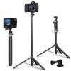 Kaitezenz 63in Selfie Stick Tripod for Gopro Camera, Kaitezenz Long