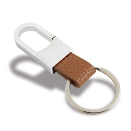 MYLB Clip on Belt Loops Pants Buckle Keyring Leather Keychains Car Key Chain Ring Key Holder