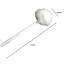 4-Pack Toilet Brush, Soft Polyester Fiber Brush Head Long Handle