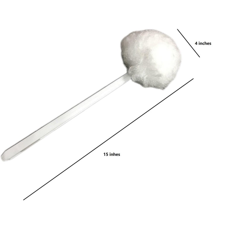 4-Pack Toilet Brush, Soft Polyester Fiber Brush Head Long Handle