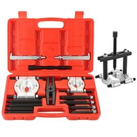 Acymner 14PCS Bearing Separator Puller Set | Heavy Duty 5-Ton Capacity Bearing Puller Set, Wheel Hub Axle Puller Set, 2" and 3" Bearings Splitters Puller Kit (Red)