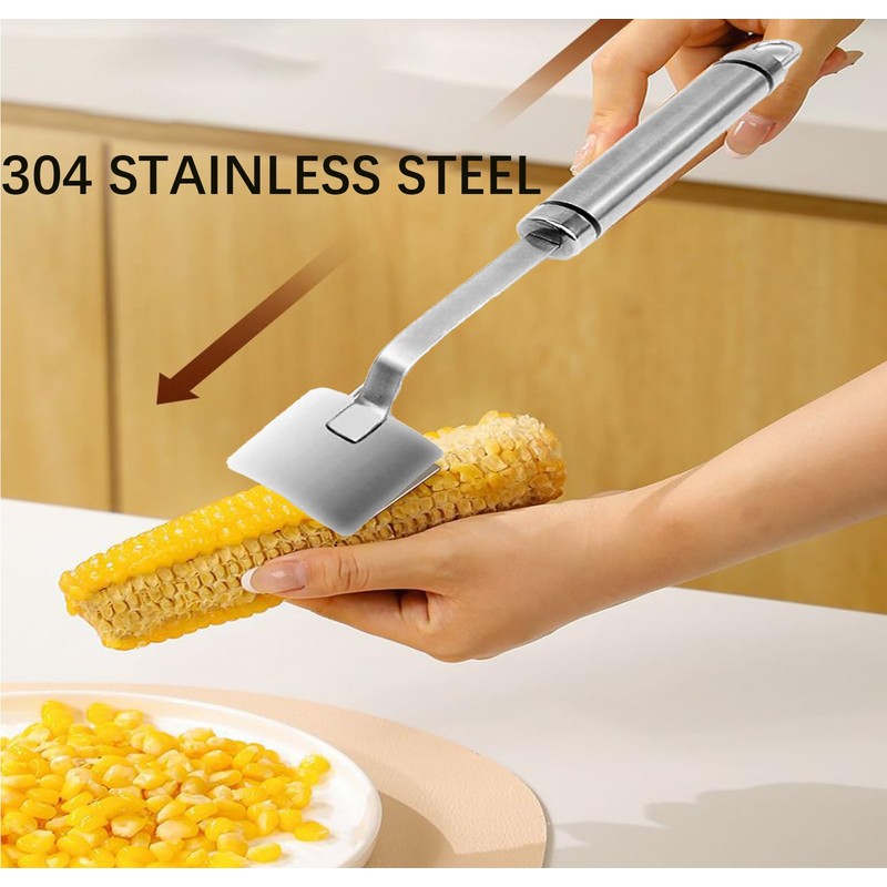 Corn Peeler,Stainless Steel Corn Stripping Tool Ergonomic Corn Remover Kitchen