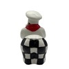 ACK White Chef Hand Painted Ceramic Refillable Salt and Pepper