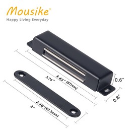 Mousike Magnetic Door Catch，70lb Stainless Steel Cabinet Door Magnets with Strong Magnetic for Kitchen Cupboard Wardrobe Closet Cabinet Door Drawer Latch
