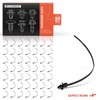 A-Premium 50PCS Nylon Bumper Clips Retainer Fastener Fender Cable Strap
