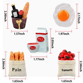 CLDURHGE Fridge Magnet, Pack of 5 Magnets for Fridge Magnet, Stereo Decorative Fridge Magnets Cute 3D Food Pattern Fridge Magnets for Fridge, Kitchen, Office